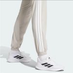 Adidas  Women's Cream Beige Tricot 3-Stripes Track Pants Photo 4