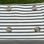 Loft  Black and White nautical stripe Pencil Mini Skirt Photo 7