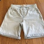 Soft Surroundings Women's Light Blue Denim Shorts M Relaxed Fit Rolled Cuffs Photo 6