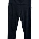 Athleta Salutation Stash Pocket II Capri Leggings Navy Blue Pockets Small Active Photo 0