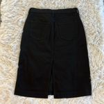 J Crew black midi denim skirt Size 6 Photo 1