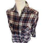 Taylor & Sage  casual flannel with lace back plaid front size extra small Photo 6