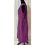 VTG Sharon Young Hot Pink/ Fuchsia Cocktail Party Pockets Pleated Midi Dress Photo 1