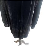 ZARA Woman Embroidered Velvet Tunic Kaftan Size Large Black Bohemian Long Sleeve Photo 6