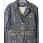 Baccini  Size XL Womens Dark Wash Denim Jacket Machine Washable Photo 1