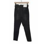 Black Label  High Rise Ankle Skinny‎ Jeans Button Fly Size Large Photo 3