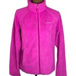 Columbia three lakes fleece zip jacket in magenta pink hue size M Photo 0