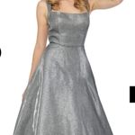Beautiful Silver Prom Dress NWT Size XS Photo 0