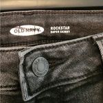 Old Navy  black Rockstar super skinny jeans size 8 regular Photo 2