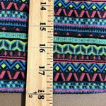 Shrinking Violet  size large side zip mini skirt not lined neon pattern retro Photo 3