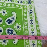 Vintage 60’s Bob Atkinson Lime Green Bandana print Mini Dress S Photo 11