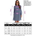 NWT Kojooin Ruffle Mock Neck Long Sleeve Floral Pleated Flowy Mini Dress Sz XXL Blue Photo 11