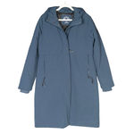 NORDEN Navy Blue Inga Maxi Parka Hooded Winter Jacket Coat Full Zip Womens Large Photo 2