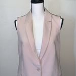 Cynthia Rowley beige pink vest button down blazer Photo 1