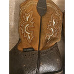 El Dorado Brown Leather Square Toe CowboBoots Western MEX 21 US Women 4 Youth 4 Size undefined Photo 7