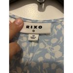 Target RIXO Puff Sleeve Light Blue Floral Maxi Dress Women’s Size 10 Feminine Photo 3