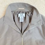 Magaschoni  Olive Green Lightweight Sateen Full-Zip Bomber Field Jacket Womens XS Photo 1