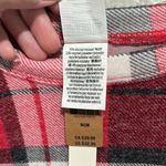 PINK - Victoria's Secret Victorias Secret Pink Cozy Jersey Sleep Shirt Top Red Plaid Size Medium NWT Photo 5