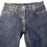 NEW Isda and Co Wide Leg Flare Indigo Jeans Womens 10 Tall 33 Inseam Dark Wash Blue Photo 2