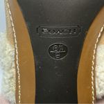 Coach Size 8.5 Kacie Camel/ Suede Slip On High Heel/ Clog Photo 8