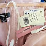 AQUA New  Formal Satin Strapless Midi Dress Pink Bow Women's Size 6 Photo 7