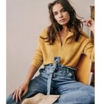 Sézane 💕SEZANE💕 Austin Belted Paperbag Denim Trousers ~ Bleached Blue FR 36 NWOT Photo 9