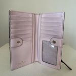 Kate Spade Stacy Haven Lane Pink Glitter Polka Dot Bifold Slim Wallet Photo 2