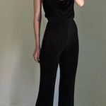 NWOT Misha Collection Moira Cowl Neck Pantsuit jumpsuit wide leg Black sz S Photo 1