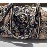 Vera Bradley Weekender Bag Large Black White Brown Floral Shoulder Travel Bag Photo 1