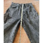 Daisy Street  Star Patch Wide Leg Jeans Black Wash Grommet Detail Size US 3 Photo 5