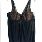 Adore Me NWT Babydoll Ella Lingerie Black Lace Chiffon Size 44DD Lingerie Photo 0