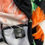 Sfanka Floral Print Skirted Bikini Bottom Black Size XL Photo 8