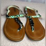 Arizona Jeans Arizona Jean Co. Strappy Thong Bejeweled Flip Flops Women’s Sandals Size 7.5 Photo 2