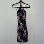 Aloha Hut Hawaii Halter Knee Length Floral Dress B10* Size L Photo 1