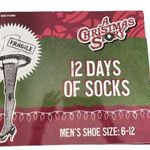 A Christmas Story Advent Calendar 6 Pairs of Crew Socks Mens Shoe Size 6 Photo 0