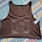 Aerie NWT American Eagle “Stay True” Cropped Tank Top - Soft Knit Muscle Tee - Size XL Photo 0