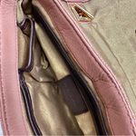 Antonio Melani Quilted Salmon Pink Shoulder Bag Gold Hardware Chain Strap Classy Photo 3