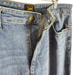 Lee Medium Wash Legendary Trouser High Rise Wide Leg Cotton Jeans Size 8 Photo 6