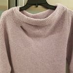 💕NAADAM💕 Asymmetrical Draped Sweater Wool Cashmere Heathered Purple Small NWT Photo 5