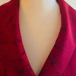 Oberon animal print red/black wrap top and maxi skirt. Fully lined. Size 6. Black Photo 5