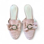 Cole Haan  Leela Bow Pink Suede Mules 10B Photo 7