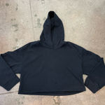 Beyond Yoga  Cropped Black Hoodie Photo 0