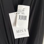MISA Los Angeles NEW  Domino Draped Mini Dress in Black XS Photo 9
