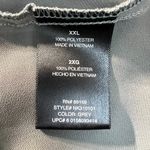 Norma Kamali  Blouse Womens XXL Gray Sheer Button Down Ruffle Bib Whimsical‎ Photo 9