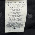 Rag and Bone  For Intermix Black White Leather Piping Jean Legging Size 26 Photo 5