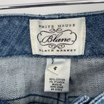 White House | Black Market Blanc Blue Floral Embroidered Cropped Denim Jeans 4 Photo 1