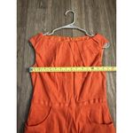 Adrianna Papell Sheath Dress Women's Size 4 Sleeveless Knee Length Linen Blend Photo 11