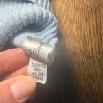 Gap VTG Y2K  Cable Knit Zip Up Hoodie Light Blue Womens XL Hooded Sweater Photo 4