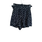 Topshop Women's High Waist Polka Dot Shorts in Black and White, Size 4 Photo 2