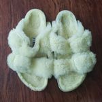 Birkenstock  Yellow Big Buckle Chic Feminine Y2K Shearling Sandals Size 38 Narrow Photo 1